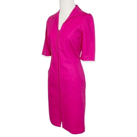 Lafayette 148 Metropolitan Stretch Larissa Dress in Fuscia Size 2 N15 - Picture 7 of 14